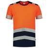 Tricorp 103006 T-Shirt High Vis Bicolor Fluor Orange-Ink XS
