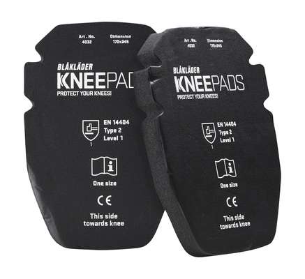 Blåkläder Knie-inlegstukken Gel 25 mm 4032 Zwart onesize