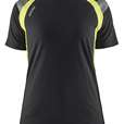 Blåkläder Visible Dames T-shirt 3402 Zwart High Vis Geel