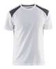 Blåkläder T-shirt Bi-Colour 3379 Wit Grijs XS