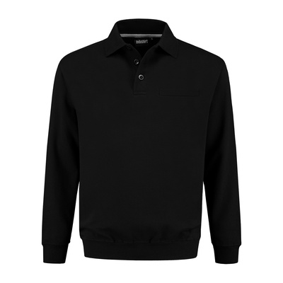 Polosweater bi-color PSW300 Zwart
